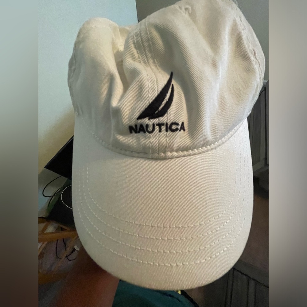 White Nautica Hat